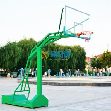 凹箱式篮球架图片