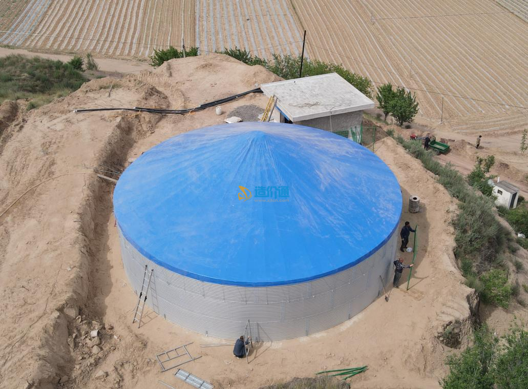 饮用水软顶装配式蓄水池800m³软顶图片