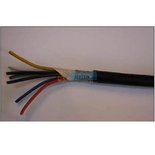 铜芯氟塑料钢带铠装铜带屏蔽高温控制屏蔽软电缆KFGRP230×0.5图片